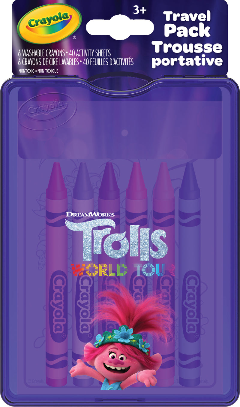Crayola Mini Travel Pack, Trolls World Tour