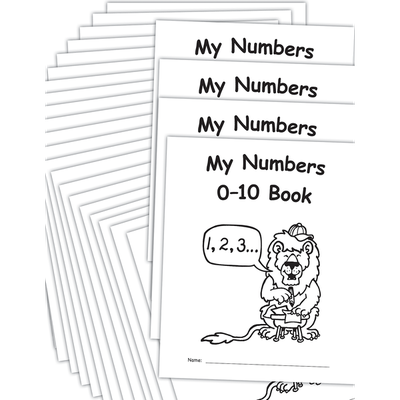 My Own Books: My Numbers 0–10 Book, 25-pack-shop.theteacherscrate