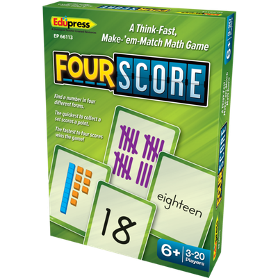 Four Score Card Game-shop.theteacherscrate