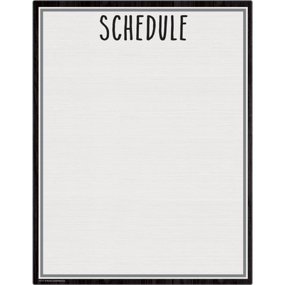 Modern Farmhouse Schedule Write-On/Wipe-Off Chart-shop.theteacherscrate