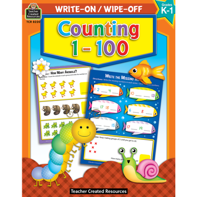 Counting 1-100 Write-On/Wipe-Off Book-shop.theteacherscrate