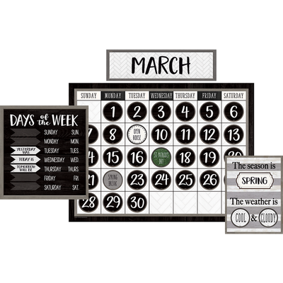 Modern Farmhouse Calendar Bulletin Board-shop.theteacherscrate