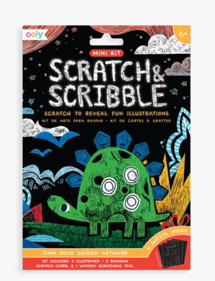 Dinosaur Days Scratch And Scribble Mini Scratch Art Kit-shop.theteacherscrate