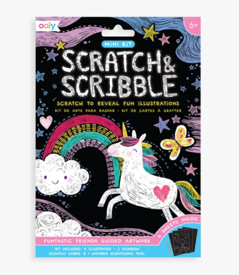 Funtastic Friends Scratch And Scribble Mini Scratch Art Kit-shop.theteacherscrate