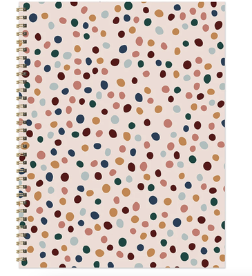 Spotted Dot Boho Undated Large Weekly Monthly Spiral Planner-shop.theteacherscrate
