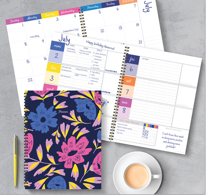 Bright Blooms Large Weekly Monthly Planner-shop.theteacherscrate