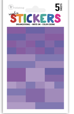 Rainbow Write-on Planner Color Coded Stickers-shop.theteacherscrate
