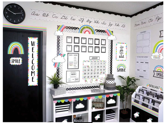 Doodly Rainbows Bulletin Board-shop.theteacherscrate