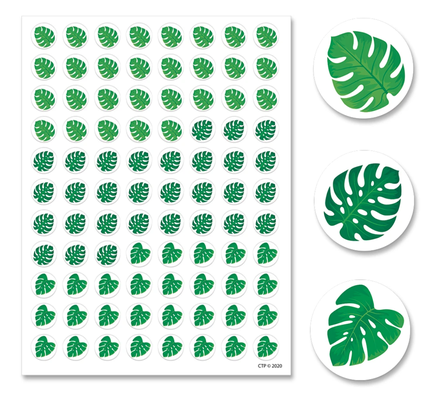 Palm Paradise Monstera Leaves Hot Spots Stickers-shop.theteacherscrate