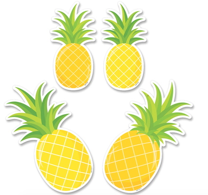 Palm Paradise Pineapple Party 6 Inch Designer Cut-Outs-shop.theteacherscrate