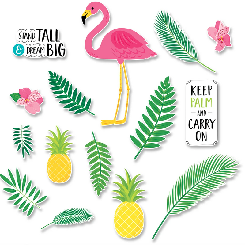 Palm Paradise Flamingo Fun Bulletin Board