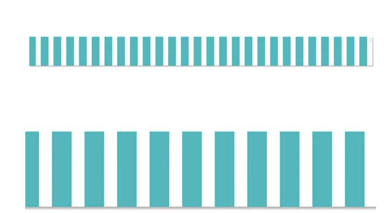 Turquoise Bold Stripes EZ Border (Core Decor)