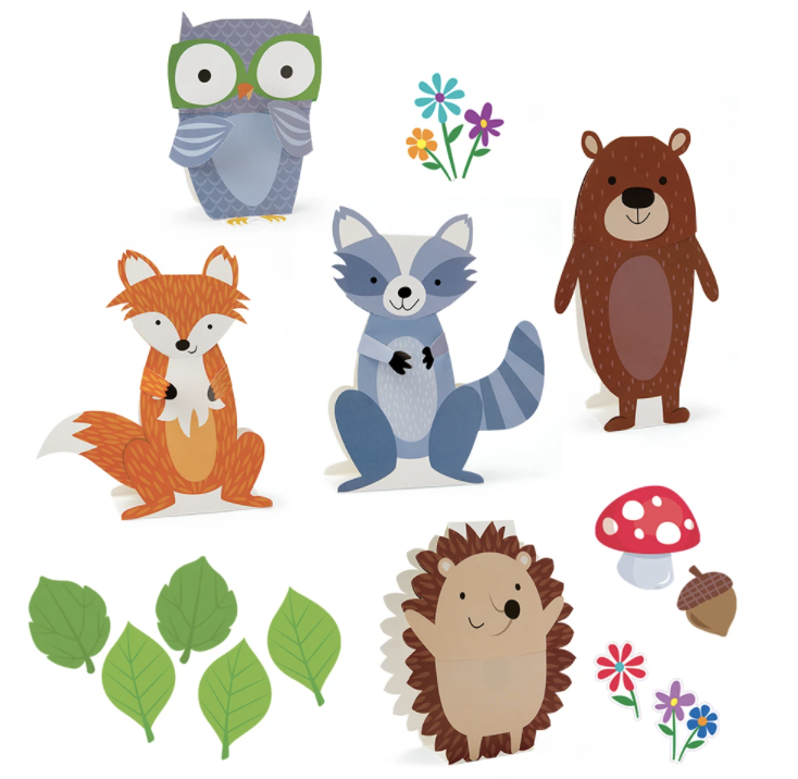 Stand-Up Woodland Friends Bulletin Board