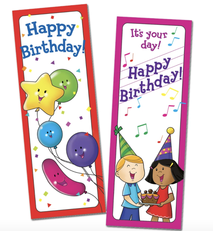 Happy Birthday Bookmarks