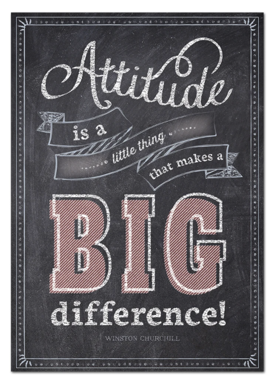 Attitude is a little thing… Inspire U Poster