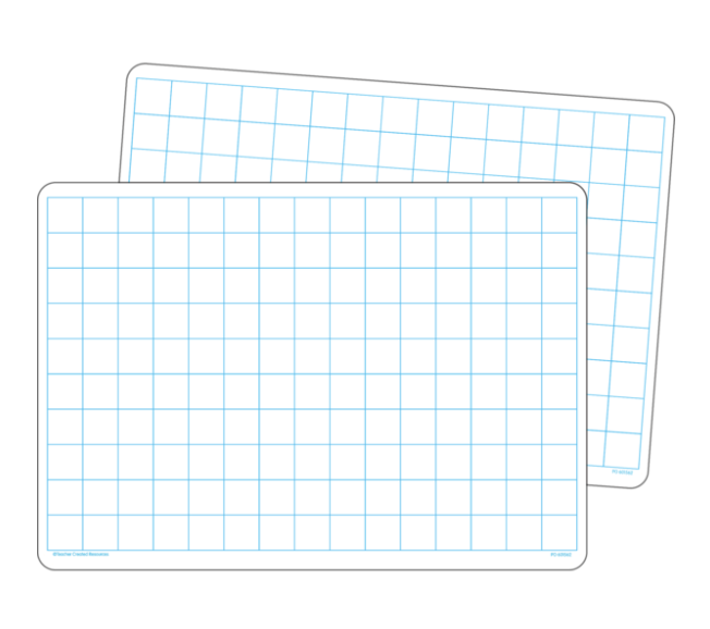 Double-Sided Math Grid Dry Erase Boards