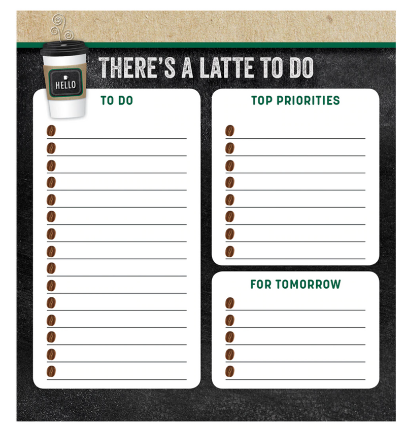 There's a Latte to Do Notepad