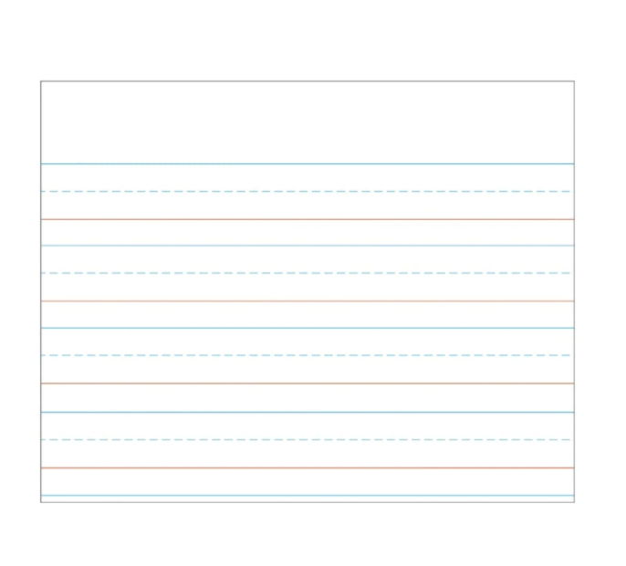 Writing Paper Chart
