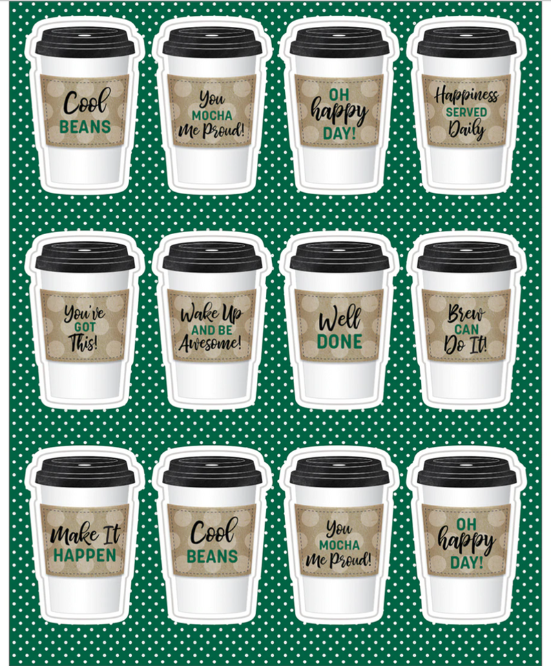 To-Go Cups Motivational Stickers