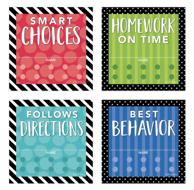 Bold and Bright Punch Cards Incentives
