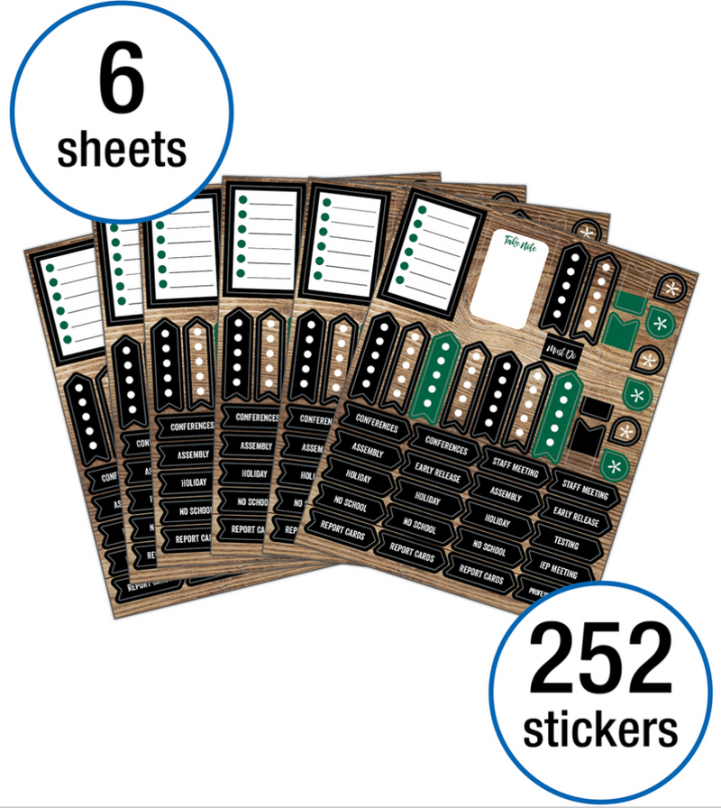 Industrial Cafe Planner Accents Sticker Pack