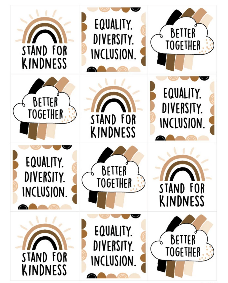 Diversity Rainbow Stickers