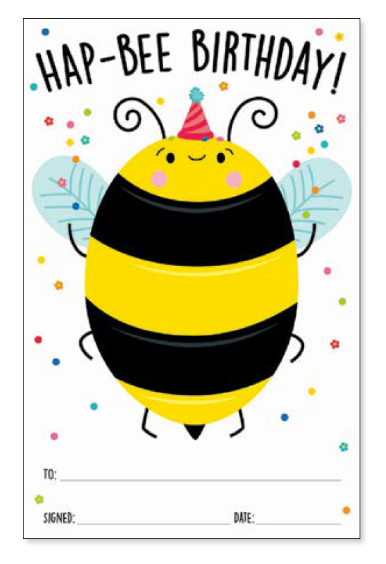 Busy Bees HAP-BEE Birthday Award