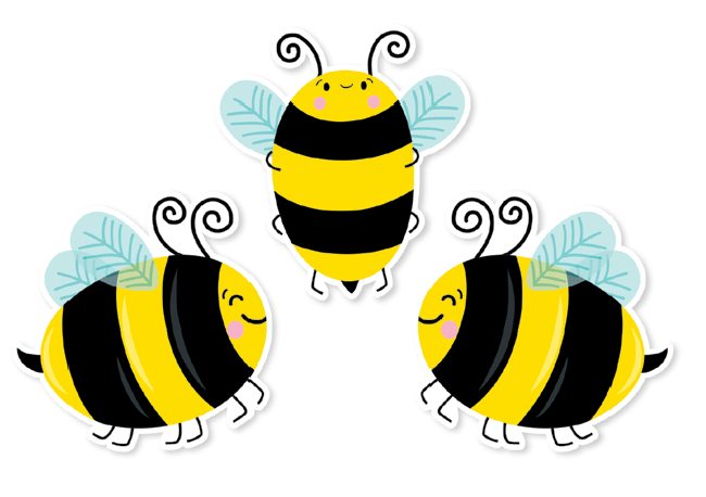 Busy Bees 6" Designer Cut-Outs