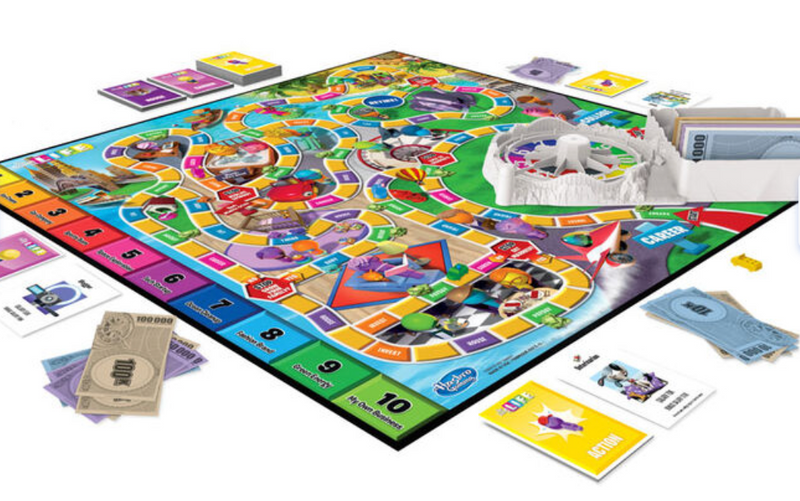 The Game of Life Game, Family Board Game for 2-4 Players, Indoor Game (English)