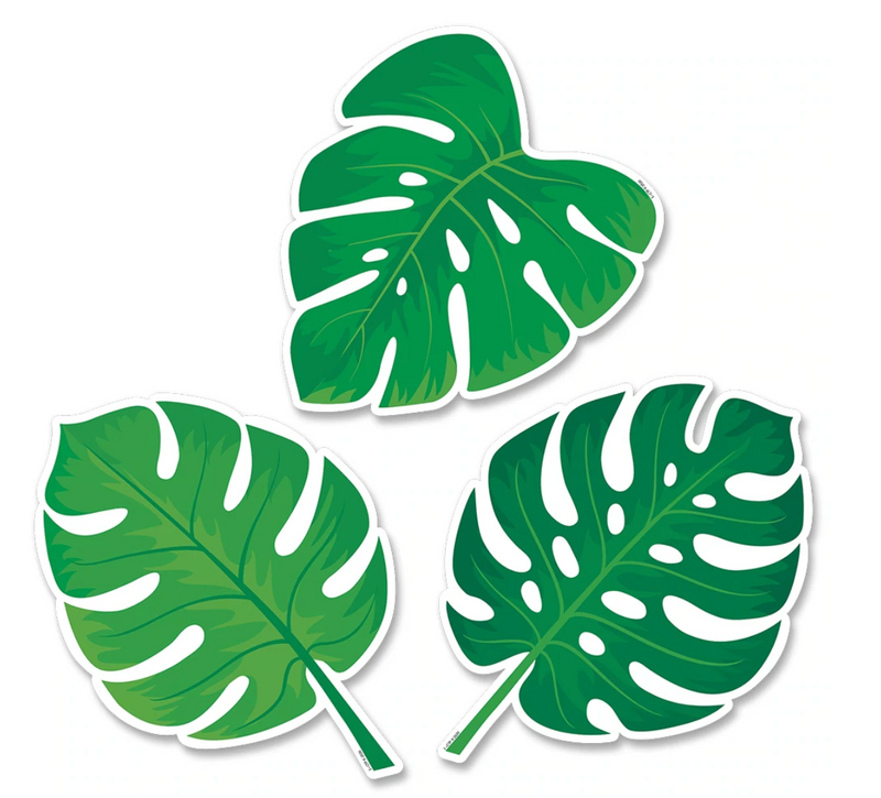 Palm Paradise Monstera Leaves 6 Inch Designer Cut-Outs