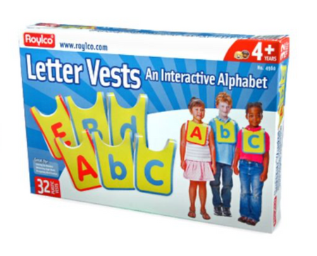 Letter Vests, 32/pkg